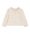 Bonpoint Patterned Ruffled Blouse In Pink