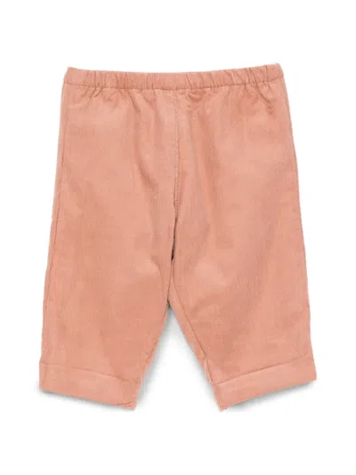 Bonpoint Babies' Corduroy Elasticated-waistband Trousers In Pink