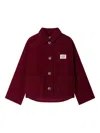 Bonpoint Corduroy Patch-pocket Jacket In Red