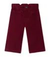 Bonpoint Corduroy Trousers In Burgundy