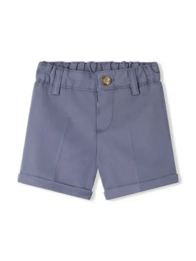 Bonpoint Babies' Corentin Straight-leg Cotton Shorts In Blue