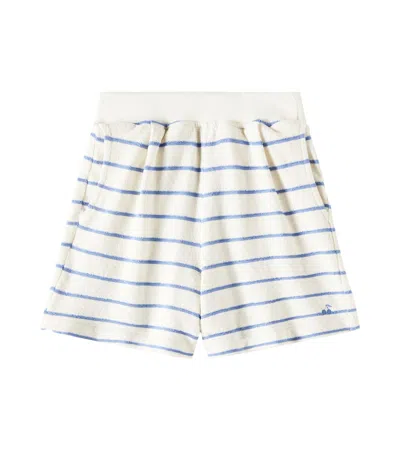 Bonpoint Kids' Cornelia Striped Cotton-blend Shorts In Rayures Ciel