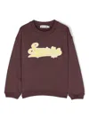 Bonpoint Tonino Printed Cotton Sweatshirt In Brown