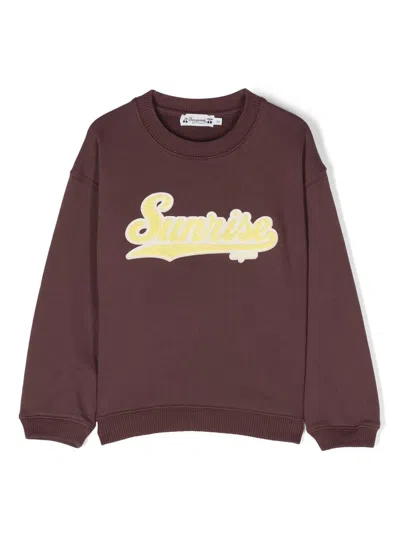 Bonpoint Kids' Tonino Printed Cotton Sweatshirt In Brown