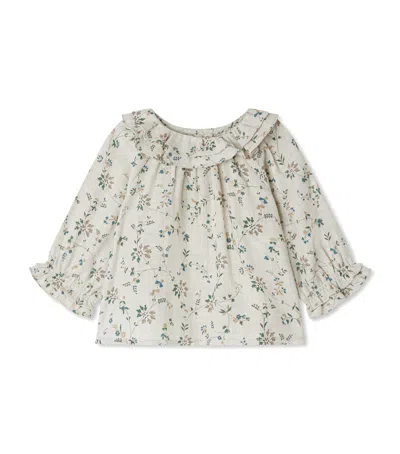 Bonpoint Kids' Cotton-blend Dolci Blouse In Multi