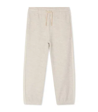 Bonpoint Kids' Cotton-blend Drawstring Sweatpants In Neutral
