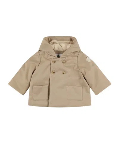 Bonpoint Cotton Blend Hooded Jacket In Brown