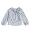 Bonpoint Cotton Blouse In Grey
