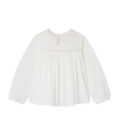 Bonpoint Kids' Cotton Blouse In White