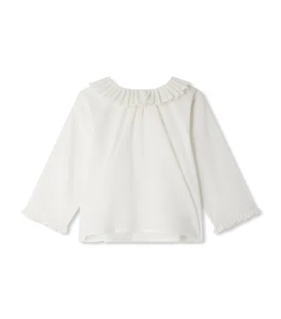 Bonpoint Kids' Cotton Blouse In White
