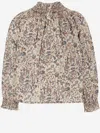 Bonpoint Cotton Blouse With Floral Pattern In Multicolore