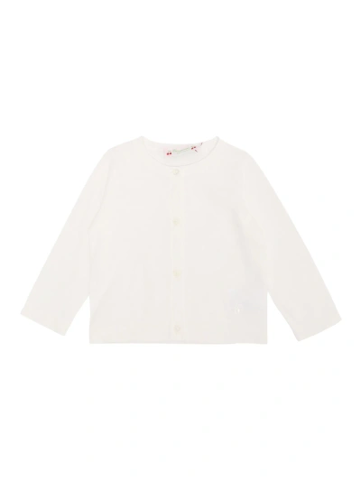 Bonpoint Kids' Cotton Cardigan For Girls In White