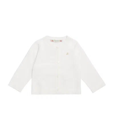Bonpoint Kids' Cotton Cardigan In White