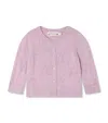 Bonpoint Baby Teyana Cotton And Cashmere Cardigan In Pink
