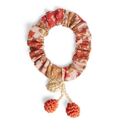 Bonpoint Kids'  Cotton Cherry Hair Tie In Pink