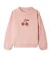 Bonpoint Floral-cherry Sweatshirt In Pink
