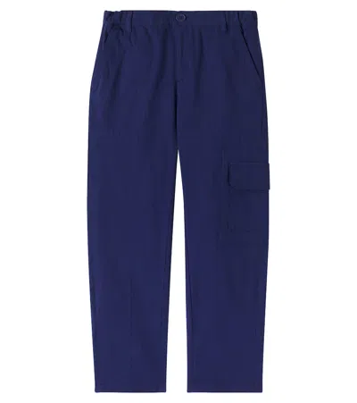 Bonpoint Kids' Cotton Corduroy Pants In Blue