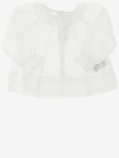 Bonpoint Cotton Cut-out Blouse In White