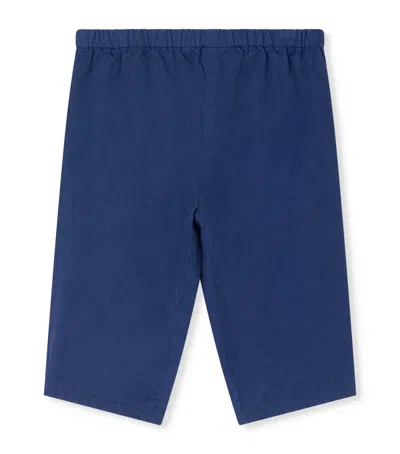 Bonpoint Kids'  Cotton Dandy Trousers In Navy