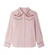 Bonpoint Cotton Embroidered Jiggle Shirt In Pink