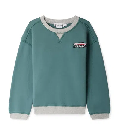 Bonpoint Kids' Cotton Erol Sweatshirt In Green