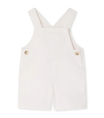 Bonpoint Kids'  Cotton Farel Dungarees In White