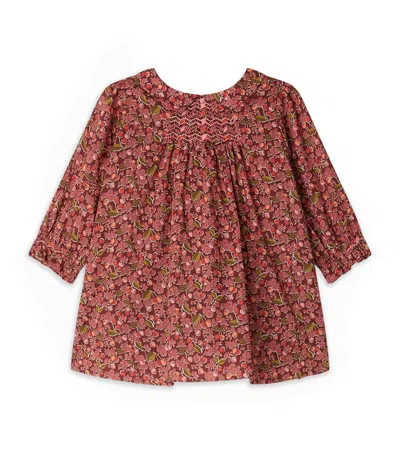 Bonpoint Kids' Cotton Floral Blouse In Pink