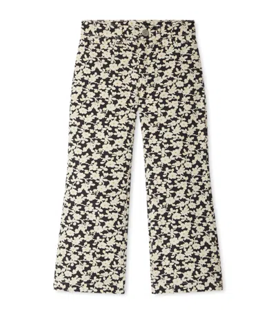 Bonpoint Kids' Cotton Floral Print Trousers In Multi