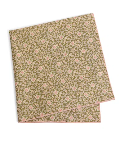 Bonpoint Kids' Cotton Floral Scarf In Brown