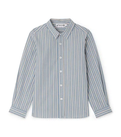 Bonpoint Kids' Cotton Gangui Shirt In Blue