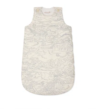 Bonpoint Cotton Joujou Sleeping Bag In Navy