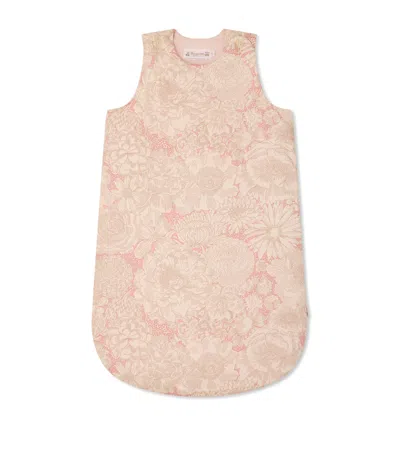 Bonpoint Cotton Joujou Sleeping Bag In Pink