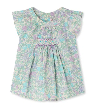 Bonpoint Kids' Cotton Laurie Blouse In Blue