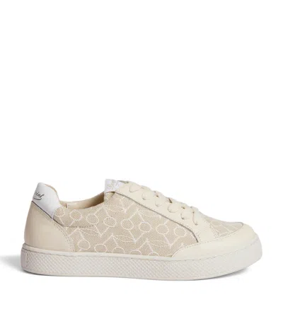 Bonpoint Kids' Cotton-leather Cameron Sneakers In Animal Print