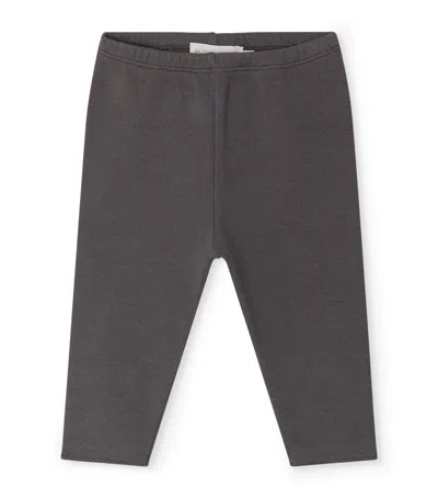 Bonpoint Kids' Cotton Leggings In Brown