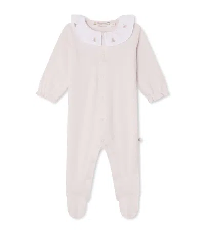 Bonpoint Babies' Cotton Lintina Sleepsuit In Neutral