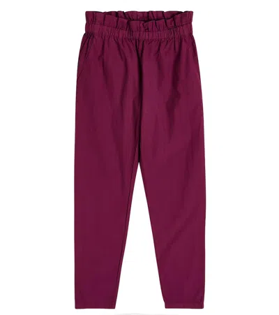 Bonpoint Kids' Cotton Pants In Violet