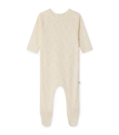 Bonpoint Kids'  Cotton Printed All-in-one In Gray