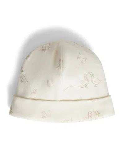 Bonpoint Kids'  Cotton Printed Hat In White