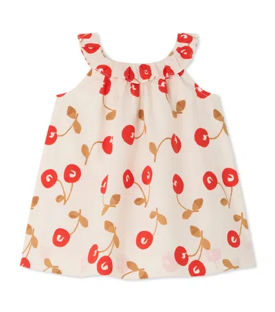 Bonpoint Kids'  Cotton Printed Niniki Dress In Ivory