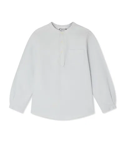 Bonpoint Kids' Cotton Round-neck Shirt In Gray