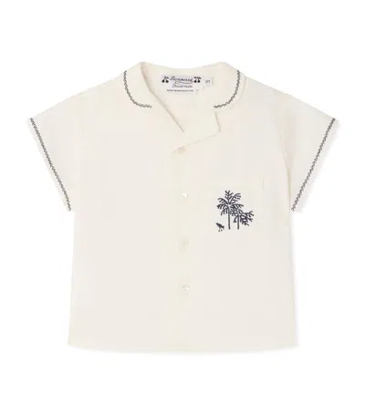 Bonpoint Kids'  Cotton Shirt In Neutral