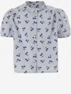 BONPOINT COTTON SHIRT WITH CHERRY PATTERN