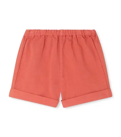 Bonpoint Kids'  Cotton Shorts In Red