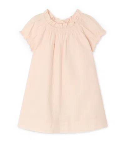 Bonpoint Kids'  Cotton Sidwell Dress In Pink