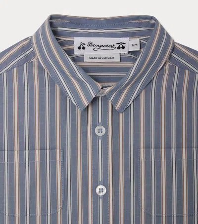 Bonpoint Kids' Cotton Stripe Shirt In Multi