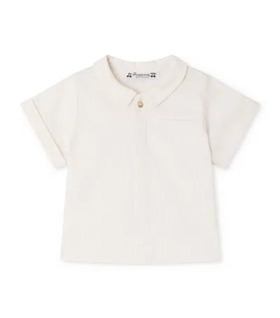 Bonpoint Kids'  Cotton Stripe Shirt In Neutral