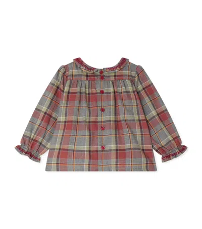 Bonpoint Kids' Cotton Tartan Blouse In Multi