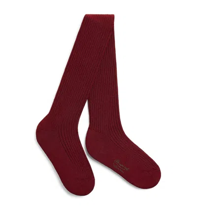 Bonpoint Kids' Cotton Tights In Brown