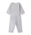 Bonpoint Cotton Top And Trousers Set In Gray